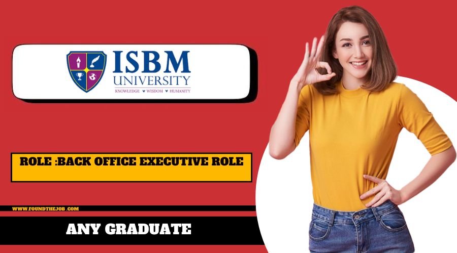 ISBM RECRUITMENT 2024