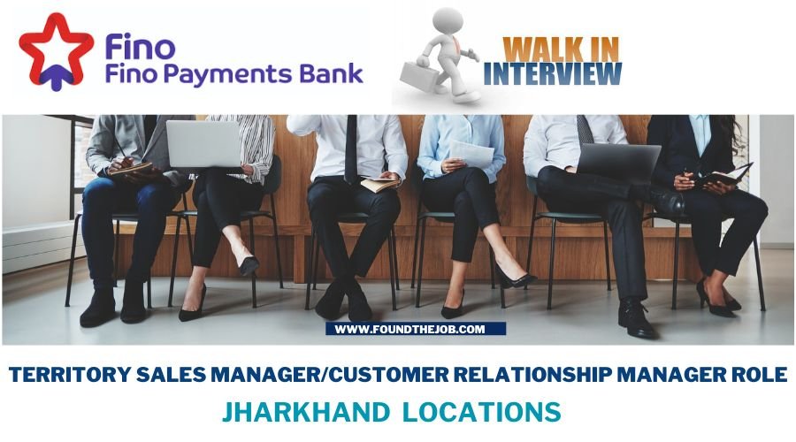 Walkin drive for Fresher & Experience in Fino Payments Bank