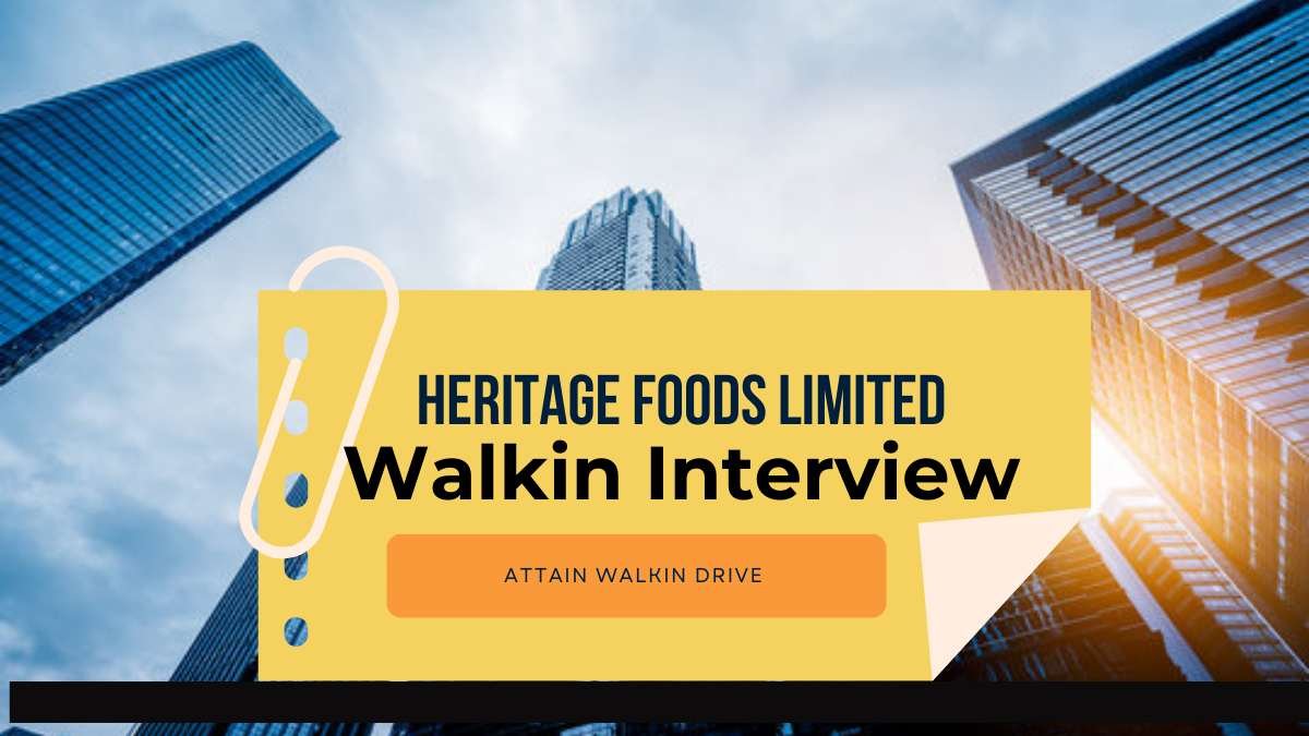 Heritage Foods Limited Walk-in Drive